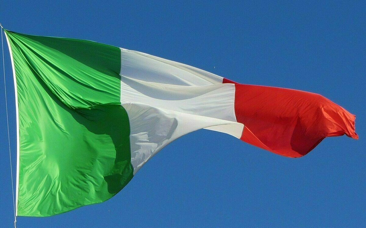 Die Flagge Italiens Die Flagge Italiens